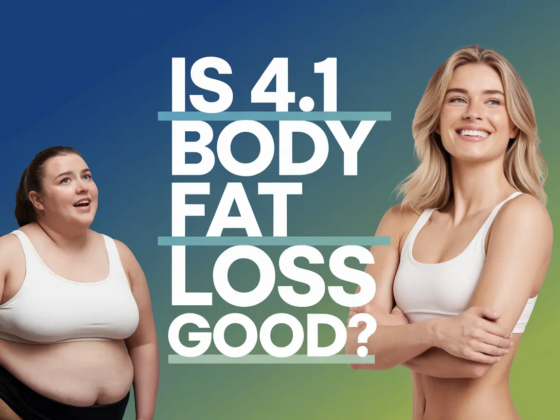 is 4.1 body fat loss good?